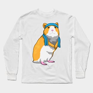 Hamster at Fitness with Towel Long Sleeve T-Shirt